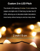 20 Pack Fairy Lights Battery Operated, 3.3ft 20 LED Mini String Lights Twinkle Lights Copper Wire Firefly Starry Lights for Mason Jars Wedding Party Christmas Centerpiece Table Decorations, Warm White | 3.3 Feet 20 LED — 7