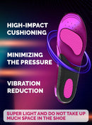 CRUVHEAL Running Gel Insoles - Athletic Shock Absorbing Insert (M) - Purple — 4
