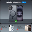 for iPhone 16 Case, 2X Screen Protectors, Black — 2
