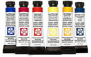 DANIEL SMITH 285610005 Extra Fine Essentials Introductory Watercolor, 6 Tubes, 5ml, Blue/Transparent/Yellow, 0.17 Fl Oz (Pack of 6) | Essentials Introductory Pack | Watercolor Set — 1