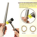 Ring Sizer Measuring Tool Ring Mandrel Metal Ring Sizing Kit Ring Size Measurer Ring Shaper to Fix Bent Rings… — 3