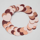 Rose-Gold Pink Burgundy Valentines Decorations - Paper Heart Garland 52ft Hanging Streamer Banner Engagement Mothers Day Wedding Anniversary Bridal Shower Birthday Party Galentines Day Decor | Rose Gold Pink Burgundy — 3