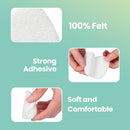 Welnove Metatarsal Foot Pads - 20 Pack Ball of Foot Cushion for Women & Men - 1/4" Thick Adhesive Foam Felt Pads for Pain Relief, Forefoot and Sole Support, Metatarsalgia Plantar Fasciitis Neuroma 4