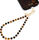 kate spade new york Phone Charm Wrist Strap w/Anchor Card - Tortoise Bead photo 1