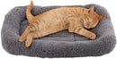 Enjoying Cat Mat Bed 10" x 15" Pet Bed with Pillow Around for Puppy Kitten Curled Sleeping Beds for Carrier/Crate Small Dog Cushion, Anti Skid Bottom, Small — 1