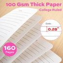 deli Rose Red Lined Spiral Journal Notebook, 160 Pages, A5 (5.5"x8") Hardcover Writing Notebook, College Ruled Spiral Bound Journal for Women & Men - Perfect for Work, School, Office & Note Taking — 4