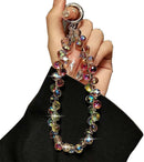 Sparkling Crystal Beaded Phone Wrist Strap - Cell Phone Lanyard Keychain Wristlet Phone Chain - Short Lanyards for Women - Droplet Crystals photo 1