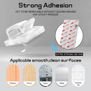 KGROTE 100PCS Cable Clips, Adhesive Wire Clips Strong Cord Clips Wire Holders, Cable Management Clips for Desk, Wall, Car, TV, Ethernet Cable (Clear, Small) photo 4