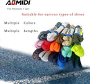 AOMIDI Flat Shoelaces 5/16" | 2 Pair | For Sneakers and Converse Shoelaces — 2