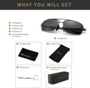 SUNGAIT Ultra Lightweight Rectangular Polarized Sunglasses Men UV400 Protection — 6