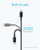 Anker USB C to USB C Cable, 60W Fast Charging Cable (2-Pack, 6 ft, Black) photo 3