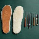 Men's Sheepskin Insoles Super Thick Premium Shoe Insoles,Durable & Extra Fluffy,Men US 8 B(M) — 4