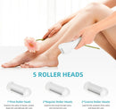 Callus Remover for Feet, Nicebirdie Electric Foot File Callus Removers Rechargeable Waterproof Pedicure Tools Foot Scrubber Shaver Feet Care Tool for Cracked Heels Dead Skin （Green） - Blue — 3