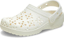 Crocs Unisex Adult Floral Classic Clogs | 10 Women/8 Men | Chalk — 1