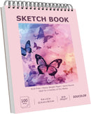 Soucolor Sketch Book 9" x 12" for Teen Girls, Cute Pink Sketchbook | 9" x 12" (Pack of 1) — 1
