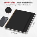 Taja Large Spiral Lined Notebook for Work, Journal for Women & Men | C-Black | A-Lined (1Pack) — 5