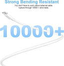 USB C to USB C Charging Cable for Apple 2Pack 10ft, Long Type C to C Cord photo 4