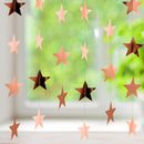 Patelai 130 ft Star Garland Banner Decor,Rose Gold | 130 feet — 3