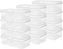 Sterilite 12-Pack FlipTop Stackable Rectangular Storage Bin with Hinging Lid, Clear — 1