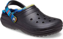 Crocs Kids' Classic Lined Kids Clog – Black/Multi — 5