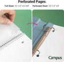 KOKUYO Spiral Notebooks, 3 Pack 10-1/2" x 8" Lined Notebook College Ruled | Pink, Sky Blue, Green — 4