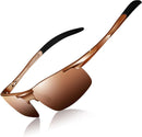 DADA-PRO Polarized Sunglasses Men Sport Driving Sun Glasses Ultralight Al-Mg Mirrored Shades UV400 Protection | Brown — 1