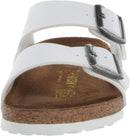 Birkenstock Unisex Adult Arizona Slides – White Birko Flor — 2