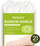Bukihome Bunion Cushions for Pain Relief - 21ct Bunion Pads with Hydrogel Technology - Cushioning Protection against Shoe Pressure and Friction - Self-Adhesive, Waterproof, Fits for Men & Women | Clear | 21 Count — 8