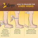 Allegro Women's Sheer Compression Pantyhose 20-30mmHg Open Toe Support Hose | Tall | Nude — 4