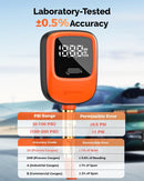 ETENWOLF T600 Digital Tire Pressure Gauge 250 PSI with Rubber Hose, Orange