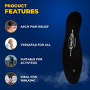 Happy Feet Plantar Fasciitis Flat Feet Orthotic Support Gel Insert Shoe Insoles for Men and Women — 3