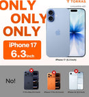 TORRAS for iPhone 17 Case Crystal Clear, Anti-Yellowing, Clear 6.3" — 3