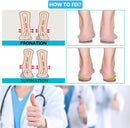 Medial & Lateral Heel Wedge Silicone Insoles, Supination & Pronation Corrective Heel Insoles, Gel Adhesive Shoe Inserts for Foot Alignment, Knock Knee Pain, Bow Legs, O/X Type Leg-3 Pairs - Large — 2