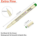 Muchcute Micro Fineliner Drawing Art Pens: 20 Set (12 Colors 01 & 8 Black) | 20 Set (12Colors01+8Black) — 7