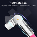 USB C to USB C Cable 10ft 240W 2-Pack USB 2.0, Type C Charging Cable for iPhone 15, Samsung Galaxy S23, MacBook Pro 2020, iPad Pro, iPad Air 4, Pixel and More. Black+Pink 2