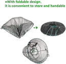 Fishing Bait Trap,2 Packs Crab Trap Minnow Trap Crawfish Trap Lobster Shrimp Collapsible Cast Net Fishing Nets Portable Folded Fishing Accessories,12.6X20.1inches — 5