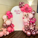 Pink Balloons Metallic Pink Balloon, 60Pcs 12Inch Chrome Deep Light Pearl Hot Pink Latex Balloons for Birthday,Wedding,Baby Shower,Galentines day Decorations — 4