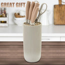 Knife Set, Wiztoynia 6-Piece Khaki Kitchen Knife Set for Home, Anti-Rust Non-stick Stainless Steel Sharp Chef Knife… — 7