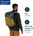 Osprey Nebula Commuter Backpack, Green OS | Moss Green-earl Grey Heather — 2