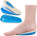 3 Layers Adjustable Orthopedic Heel Wedge Lift for Leg Length Discrepancies, Height Increase Insoles for Achilles Tendonitis, Heel Pain, Heel Cushion Cups for Heel Spur, Men and Women (Small, Beige) — 1