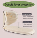 Heel Pads Inserts Grips for Shoe Slipping, 4 Pairs,Filler Improved Shoe Fit and Comfort Heel Protectors, Heel Cushions, Shoe Inserts for Loose Shoes. (Beige, T-Shaped) — 2