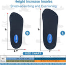 Dr. Shoesert 3-Layer Adjustable Height Increase Insoles, 3/4 Length Shock Absorption Cushion Heel Lift Inserts - Blue — 5