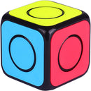 Cuberspeed QY Toys 1x1x1 Speed Cube 02 Black 1x1 Magic Cube Puzzle QY Toys O2 Cube Fidget Spinner — 2