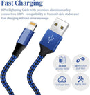 iPhone Charger [Apple MFi Certified] Lightning Cable 6PACK-3/3/6/6/6/10 FT 3