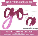 BEISHIDA Bright Pink Pre-Strung Go Shawty It's Your Birthday Banner Decor — 3