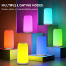 Touch Bedside Table LED Lamp, [Sleek Design & RGB Mode] Multi-Color Dimmable with Warm White Lights, Birthday Gifts… — 5