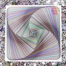 Bgraamiens Puzzle-Twisted 3D Colorful squares-1000 Pieces Square Puzzle Color…