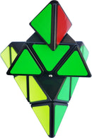 Pyramid Cube Speed Cube Glow in Dark Magic Speed Cube 3-D Brain Teasers IQ Puzzles for Kids and Adults (Black Background Sticker) — 2