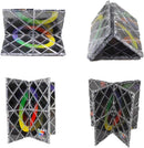 GoodPlay MoZhi LingAo 8 Panels 3 Rings Magic Folding Puzzle Cube Twisty Black — 2