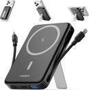 Magnetic Portable Charger 10000mAh, 22.5W Power Bank with Built in Cable photo 1